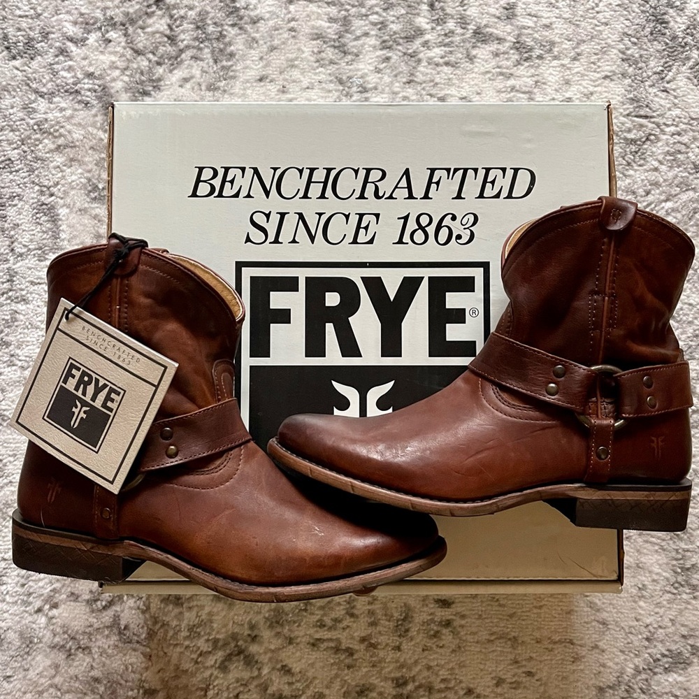 Frye Wyatt Harness Short Boots